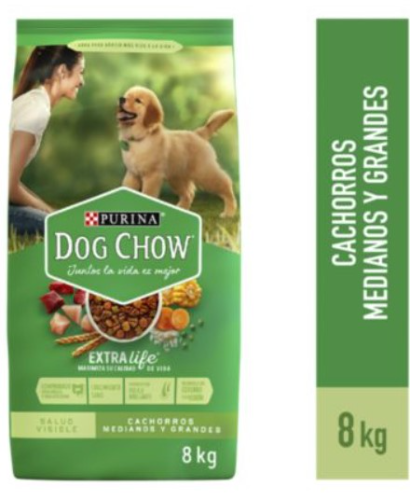 Dog Chow Cachorros Tamaño Mediano 8Kg