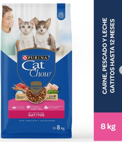 Cat Chow Gatitos Carne, pescado y leche 8kg