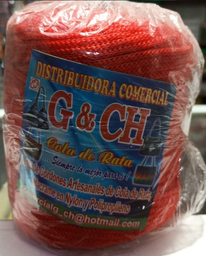 PELO COLA DE RATA COLOR ROJO