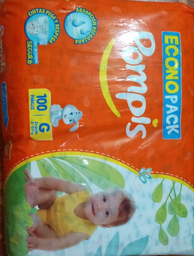 PAÑAL POMPIS X 100 GRAMDE
