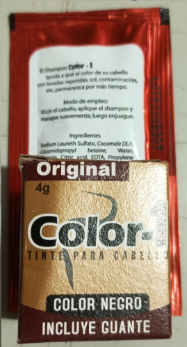 tinte color 1 en pastilla