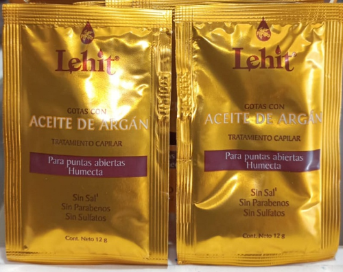 TRATAMIENTO LEHIT ACEITE DE ARGAN EN SOBRE DE 12G