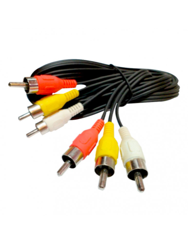 Cable 3 RCA a 3 RCA 3 metros