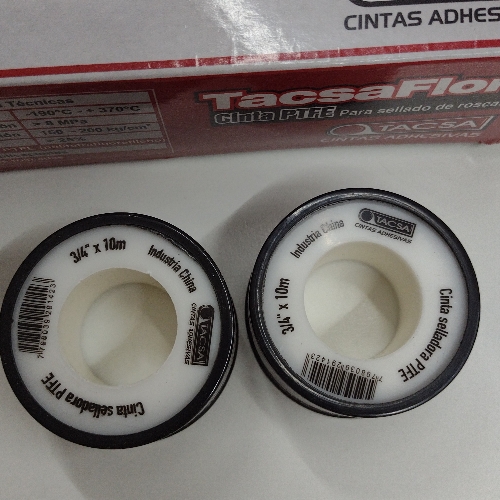 Cinta teflón 3/4" Teflon