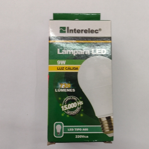 Foco Led Interlec 9w Cálida