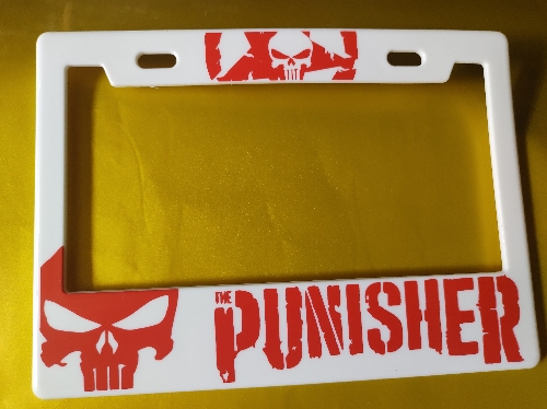 Portaplacas moto  punisher