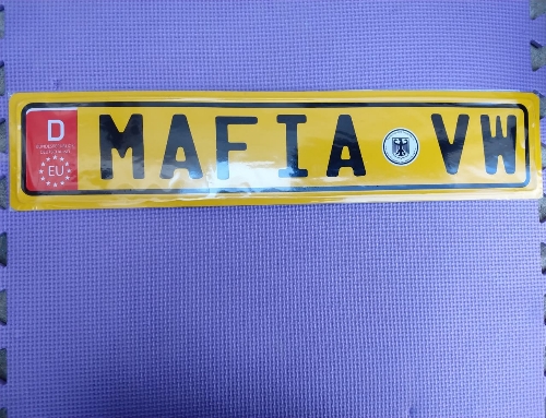 Portaplacas mafia vw