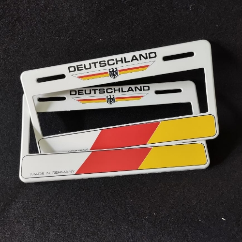 Portaplacas DEUTSCHLAND Blanca