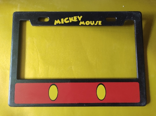 Portaplacas moto Mickey