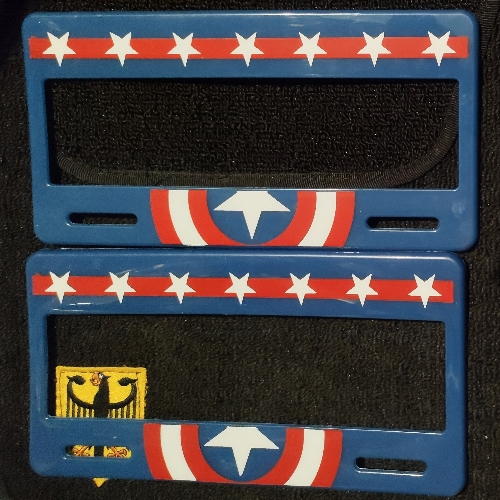 Portaplacas Capitán América