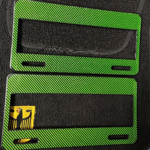Portaplaca fibra verde