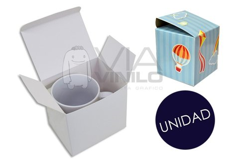 Caja sublimable de cartón para tazas  Medidas: 10 cm alto x 10 cm de ancho x 10 cm de profundidad