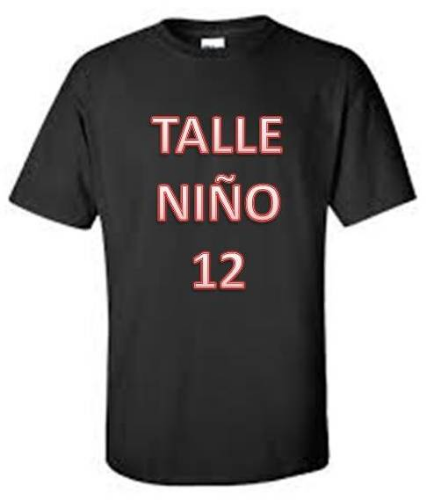 REMERA NIÑO TALLE 12 ALGODON