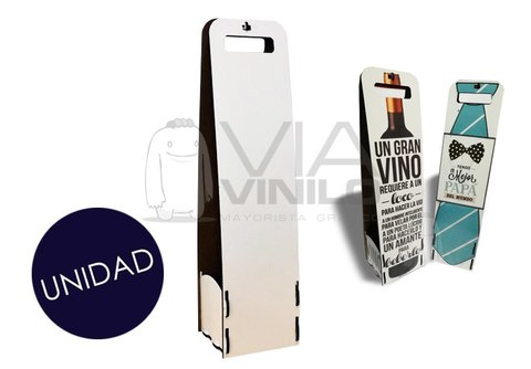 CAJA DE VINO MADERA CRISTAL