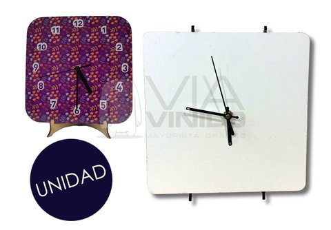 RELOJ DE MADERA CRISTAL