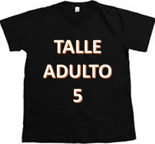 REMERA NEGRA A T 5 ALGODON