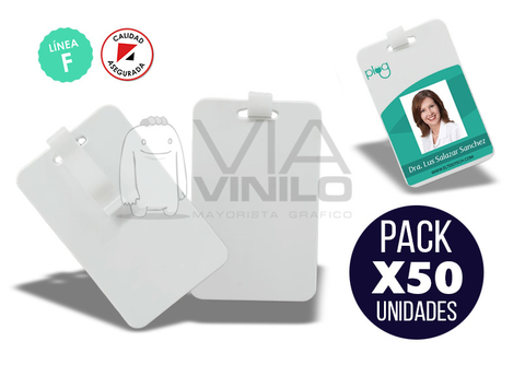 CREDENCIAL VERTICAL MATE CON GANCHO 85 x 55
