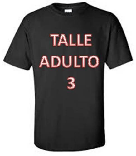 REMERA ADULTO TALLE 3 ALGODON