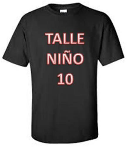 REMERA NIÑO TALLE 10 ALGODON