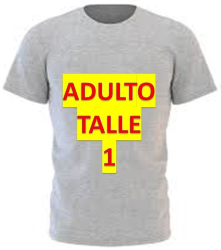 REMERA GRIS ADULTO MODAL TALLE 1