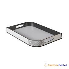 BANDEJA MINI MADERA CRISTAL