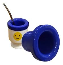MATE AZUL + BOMBILLA
