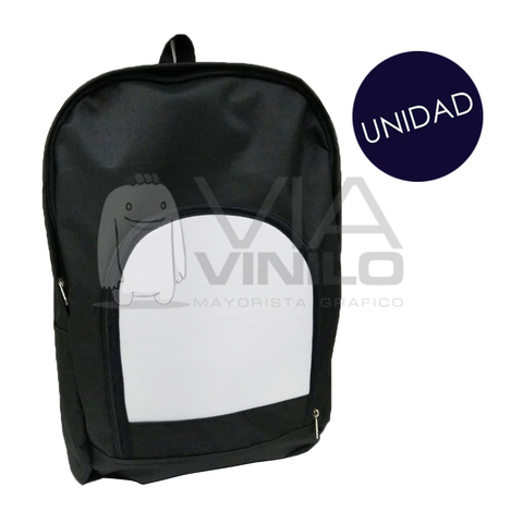 Mochila Sublimable Grande negra