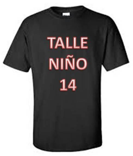 REMERA NIÑO TALLE 14 ALGODON