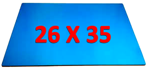 PLACA DE MADERA CRISTAL 26 X 35