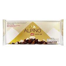 Barra de chocolate Alpino White Top Nestle