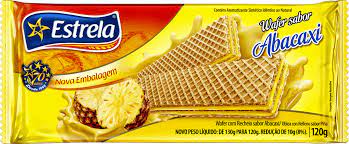 Bisc Wafer Estrela 80g Abacaxi