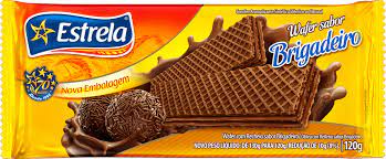 Bisc Wafer Estrela 80g Brigadeiro