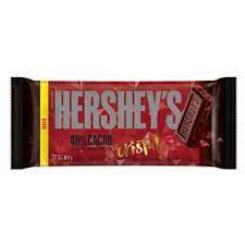 Barra de chocolate Hersheys 40% cacau meio amargo cristal