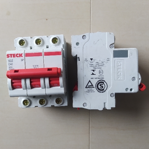 Breaker riel 3x63 amp