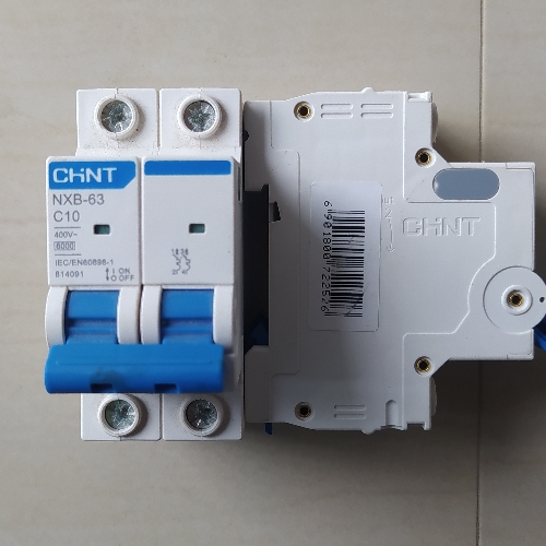 Breaker riel 2x10 amp