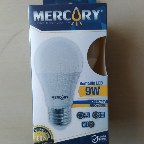 Bombillo LED 9 w Mercury 6400 k