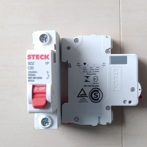 Breaker riel 1x10 amp