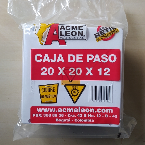 Caja 20 x 20 policarbonato