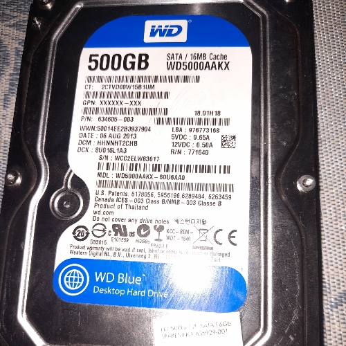 Disco duro 500 g