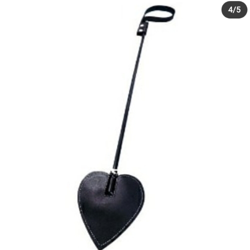 Palmeta de cuero de corazon