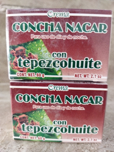 Crema concha nacar Tepezcohuite 60g