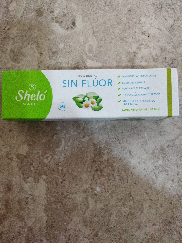 Pasta dental sin flúor 100 mil