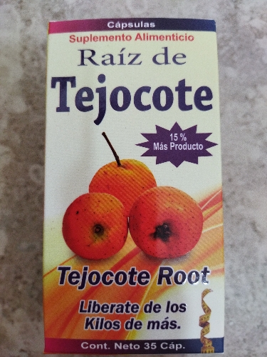 Raíz de tejocote 35 capsulas