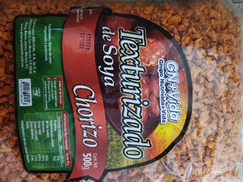 Soya Chorizo texturizada 500gr