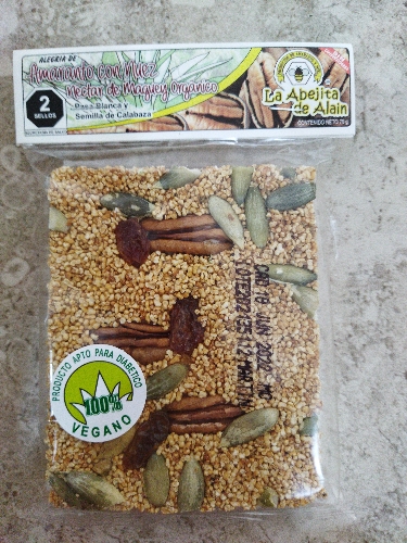 Alegria de Amaranto nuez y néctar de maguey