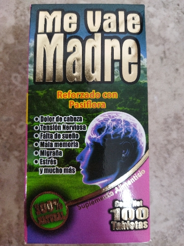 Me vale madre pastilla 100pz