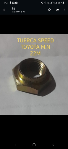 TUERCA PARA SPEED TOYOTA MN 22M