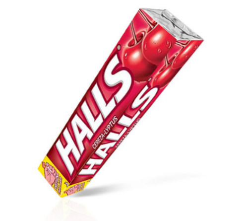 224 Halls Barra Rojo x12
