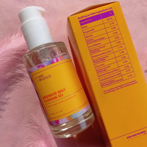 Rosewater daily cleansing gel