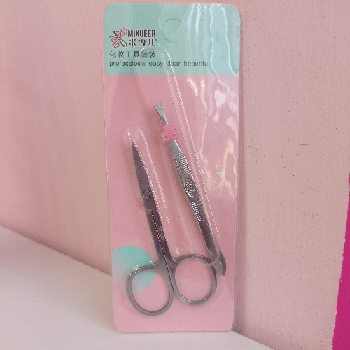 Pinza de cejas + tijera